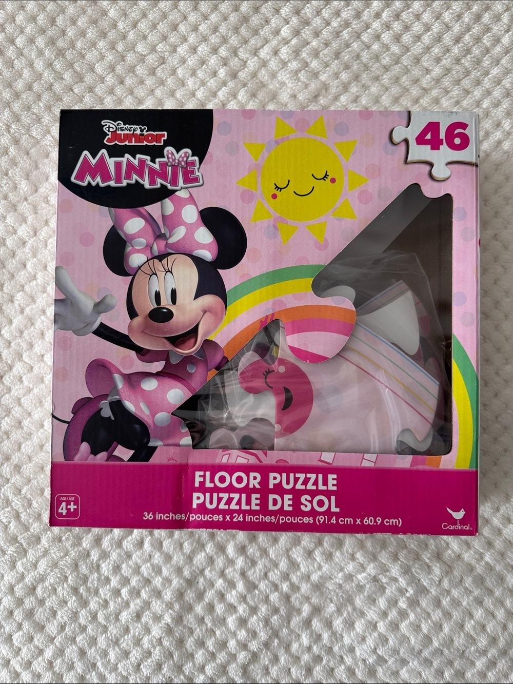 🧩🆕Disney Junior Minnie Mouse 46-Piece Giant Floor Puzzle 🩷
